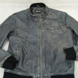 Vegan leather men's Member Only jacket